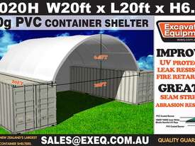  20ft Container Shelter with End Wall - picture0' - Click to enlarge
