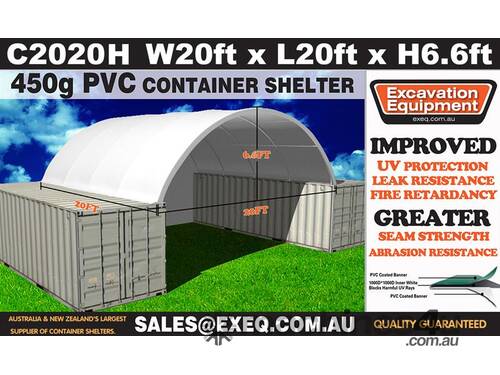  20ft Container Shelter with End Wall