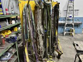 Assorted Slings on Wheeled Rack with Rear Cupboard - picture0' - Click to enlarge