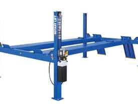 NEW SM14L Rotary Long Body 4 Post Hoist plus 2 x 4RJ7100Y Rotary Air Jacking Bridge - picture0' - Click to enlarge