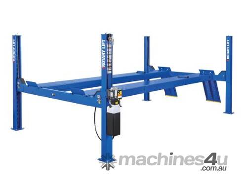 NEW SM14L Rotary Long Body 4 Post Hoist plus 2 x 4RJ7100Y Rotary Air Jacking Bridge