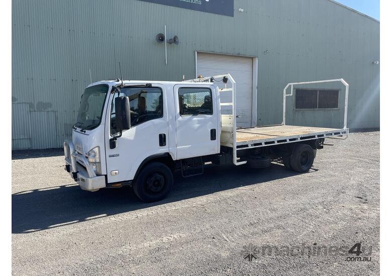 Buy New 2010 Isuzu 2010 Isuzu NPR250 4x2 Crew Cab Table Top Tray Truck