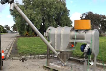 Stainless Rotary Sifter with Auger Screw Feeder - Fresco Systems