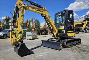 YANMAR VIO35-6 3.7T EXCAVATOR WITH FULL A/C CAB, CIVIL SPEC AND LOW 720 HOURS