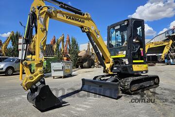YANMAR VIO35-6 3.7T EXCAVATOR WITH FULL A/C CAB, CIVIL SPEC AND LOW 720 HOURS