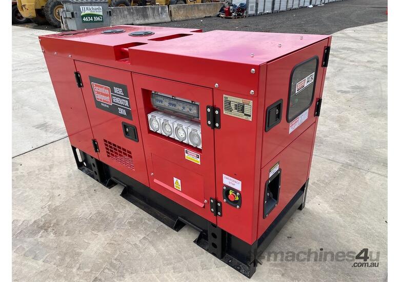 caption EXEQ 25KVA Silenced Diesel Generator