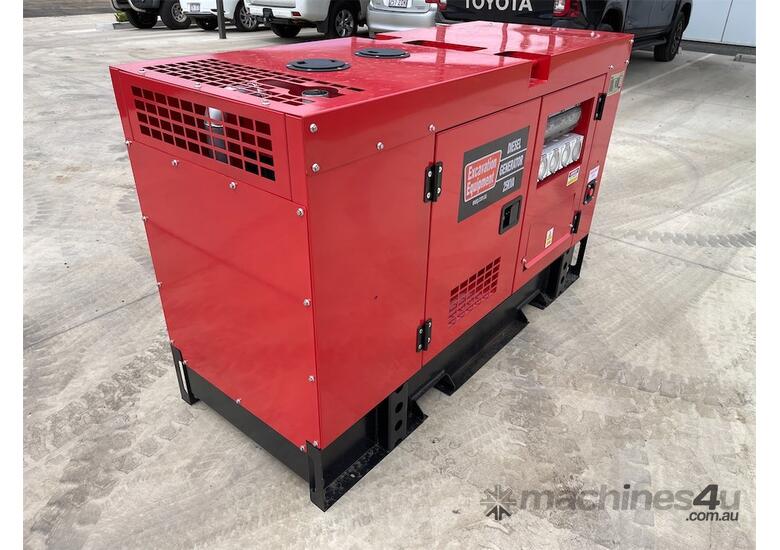 caption EXEQ 25KVA Silenced Diesel Generator