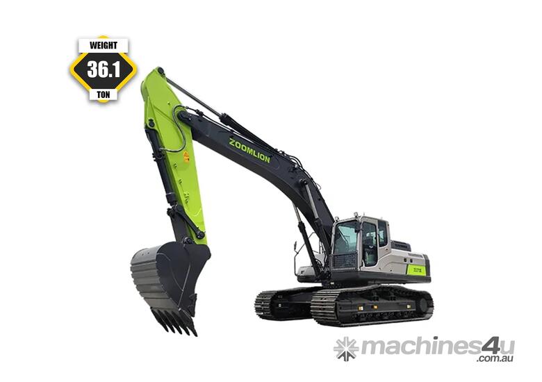 caption ZOOMLION ZE370E - 36.1T Cummins Engine Excavator