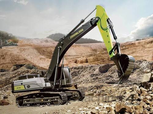 caption ZOOMLION ZE370E - 36.1T Cummins Engine Excavator