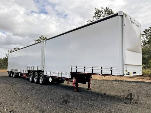 caption 2022 Vawdrey 34 Pallet Drop Deck B Double Curtainsider Combination