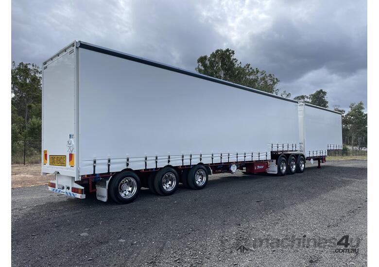 caption 2022 Vawdrey 34 Pallet Drop Deck B Double Curtainsider Combination