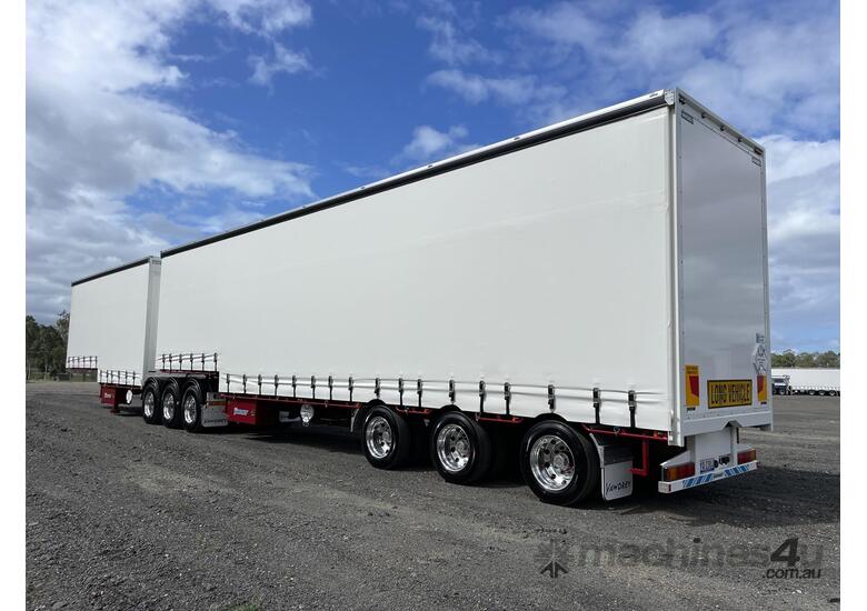 caption 2022 Vawdrey 34 Pallet Drop Deck B Double Curtainsider Combination
