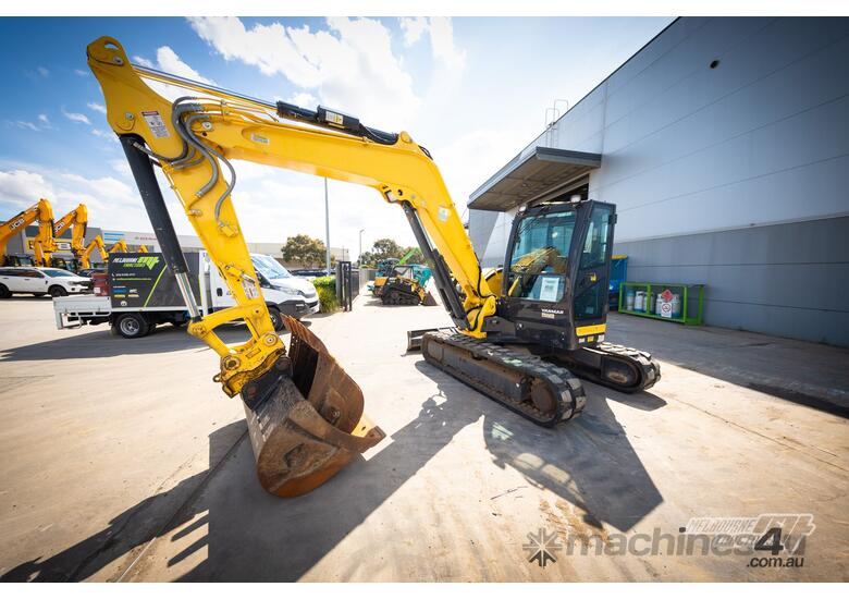caption YANMAR VIO80 EXCAVATOR