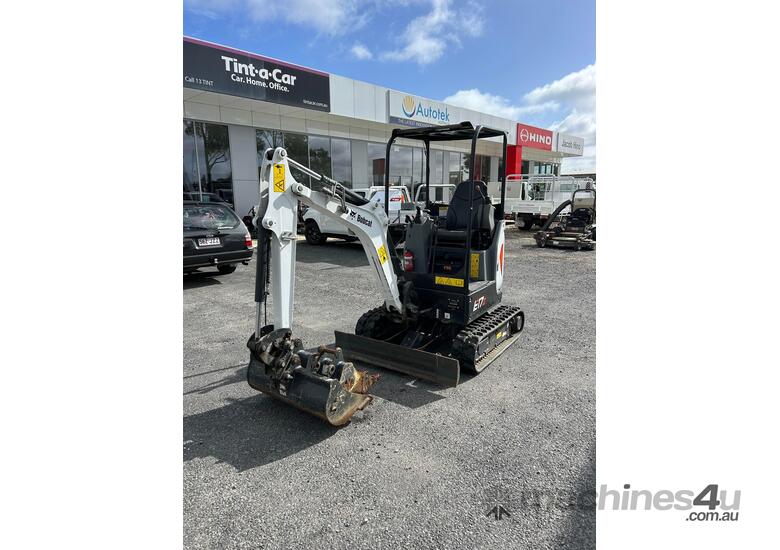 caption Bobcat E17 Mini Excavator