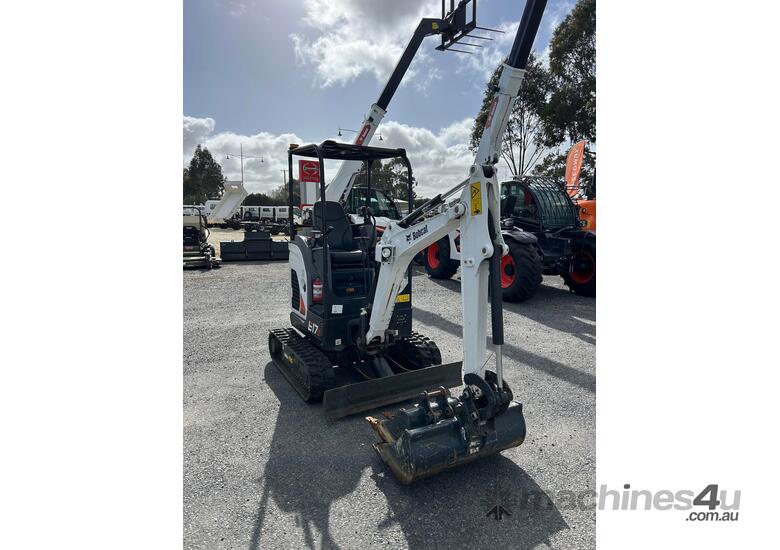 caption Bobcat E17 Mini Excavator
