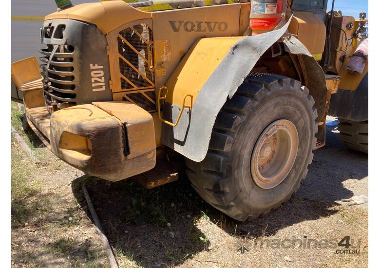 caption Volvo L120F 4x4 Articulated Front End Loader