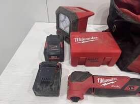 Tool Bag with Miscellaneous Milwaukee Tools/Equipment (Ex-Council) - picture0' - Click to enlarge