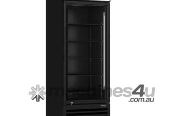 Thermaster Single Glass Door Black Colourbond Upright Drink Fridge LG-540BP