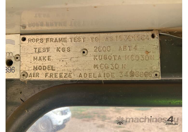 caption Kubota M6030 Tractor