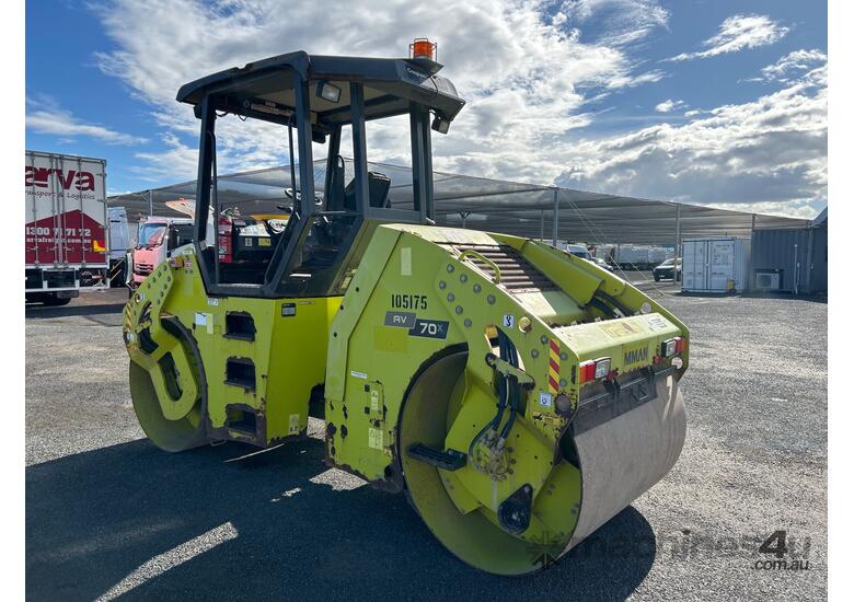 caption 2013 Ammann AV70X Articulated Dual Smooth Drum Roller