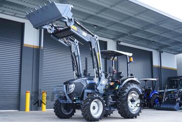 Trident Plus Synchromesh Model 75HP 4WD Canopy Tractor with 4-in-1 Bucket (4,280kg Gross Weight)