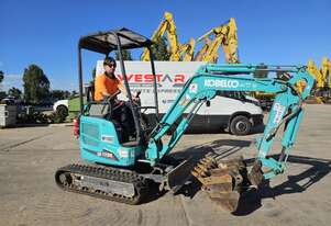 2022 KOBELCO SK17SR-6 1.7T EXCAVATOR (M1083) WITH HITCH, BUCKETS AND 1100 HOURS