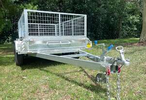 8x5 Tandem Axle Hot-Dip Galvanised Box Trailer 2000kg ATM (Price shown Without Cage)