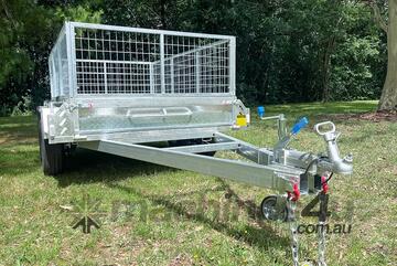 8x5 Tandem Axle Hot-Dip Galvanised Box Trailer 2000kg ATM (Price shown Without Cage)