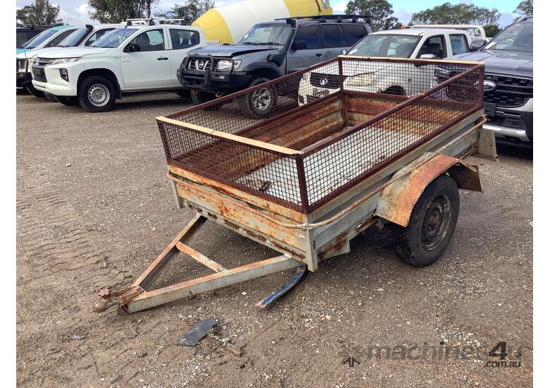 caption Unbranded Single Axle Box Trailer
