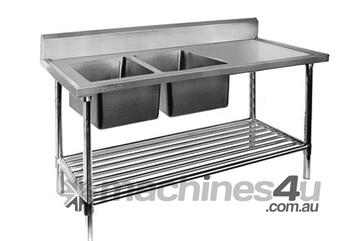 Double Left Sink Bench With Pot Undershelf Dsb7 1500L/A