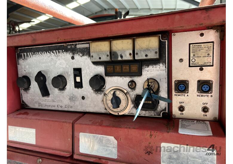 Denyo diesel genset/welder TLW-380SSWK used