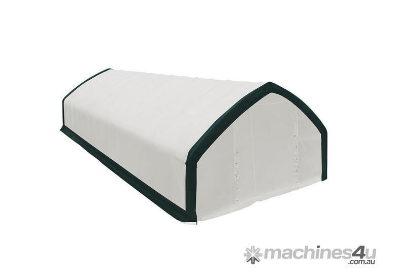 Heavy Duty Galvanized Steel Frame Double Truss PVC Container Shelter 