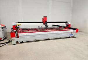 Versatile 5 Axis Water Jet Cutter - Cuts Metal, Stone, and More