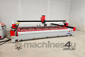 Versatile 5 Axis Water Jet Cutter - Cuts Metal, Stone, and More