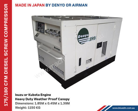 Denyo Air Compressor 130CFM