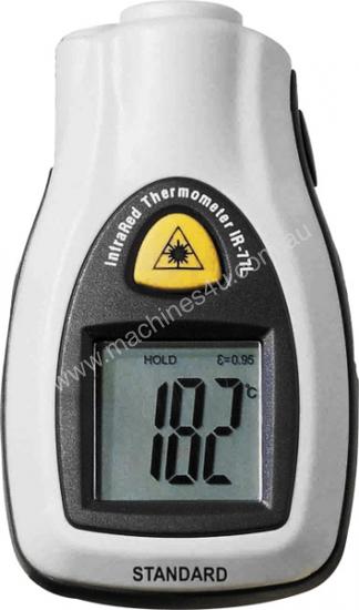 caption POCKET INFRARED THERMOMETER WITH LASER POINTER