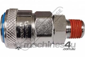 Male Coupling High-Flow One Touch System Air Fittings 1/4