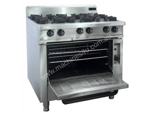 Oxford Series 6BBT-OV Six Burner Cooktop w/Gas Oven