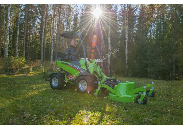 caption Avant 225 Mini Articulated Wheel Loader W/ All round Grapple
