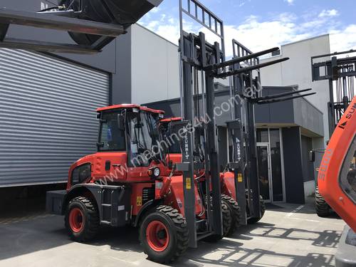 2018 Summit 3 Tonne 4WD Rough Terrain Forklift  with 2 Stage 3 Meter Mast 