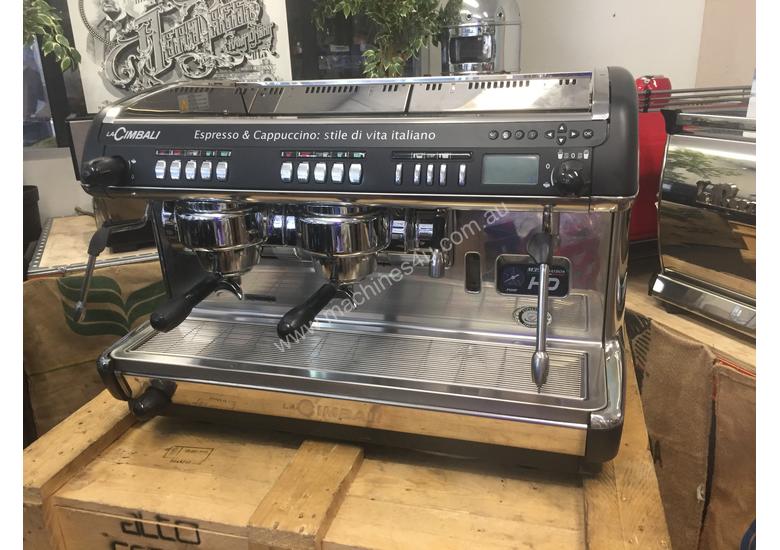 Click to view full size photos LA CIMBALI M39 DOSATRON HD 2 GROUP ESPRESSO COFFEE MACHINE AUTO MILK STEAMER CAFE