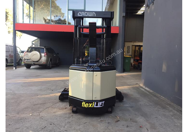 caption Crown WR3000TL102 Heavy Duty Walkie Reach Forklift Fully Refurbished and Repainted (Container Entry)