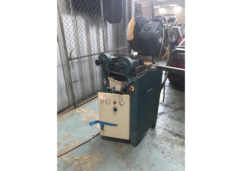 caption Brobo 350 Cold Saw with Dual Air Vice Clamping SA350D