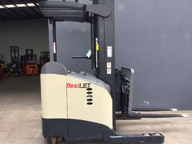 Crown RR 5700 Reach Sit/Stand on Forklift Truck Refurbished & Repainted - picture0' - Click to enlarge