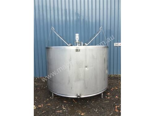 4,000ltr Used Jacketed Stainless Steel Tank, Milk Vat