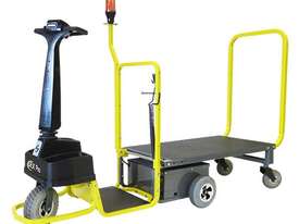 Tug - Battery Electric Stand-on C/w Deck & Pin Hitch 340kg Cap - picture1' - Click to enlarge