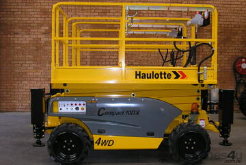 Haulotte 10DX 10M All Terrain Scissor Lift   Orange and Central West NSW