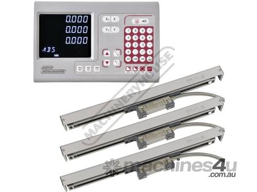 XH-600-3P 3-Axis Digital Readout Package Deal Includes 1 x DRO Counter, 3 x Scales & 1 x Bracket Kit