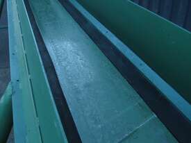 Motorised Incline Belt Conveyor with Hopper Feed - 3.45m long - picture2' - Click to enlarge