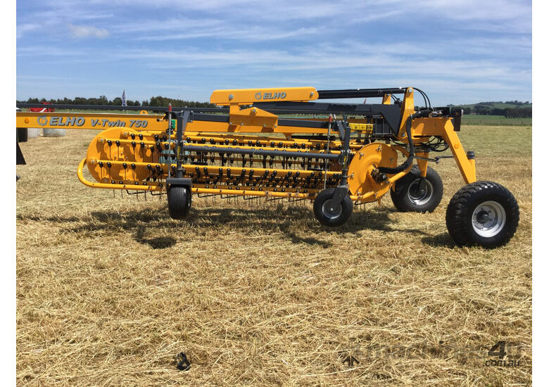 caption Elho V-Twin 750 Rakes/Tedder Hay/Forage Equip
